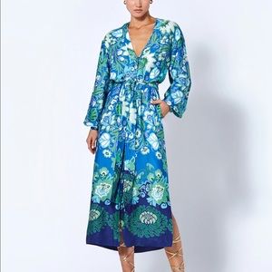 Alexis Vah Dress Small in Blue Blossom NWT